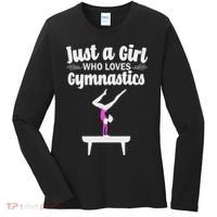 Funny Gymnastics Art For Women N Acrobat Gymnasts Women's Long Sleeve Shirt thumb 0