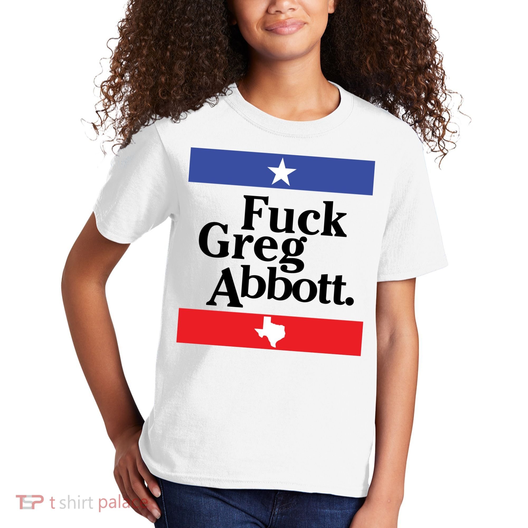 Anti Texas GOP Shirt Fuck Greg Abbott Kids T-Shirt