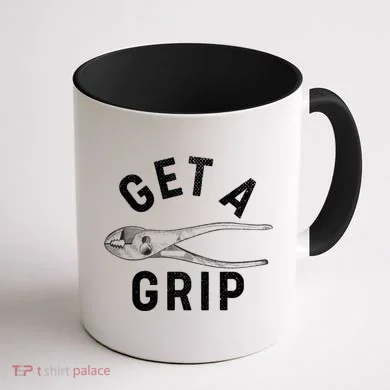 Funny Get A Grip Coffee Mug back