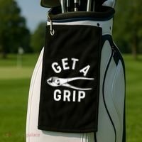 Funny Get A Grip Golf Towel thumb 2