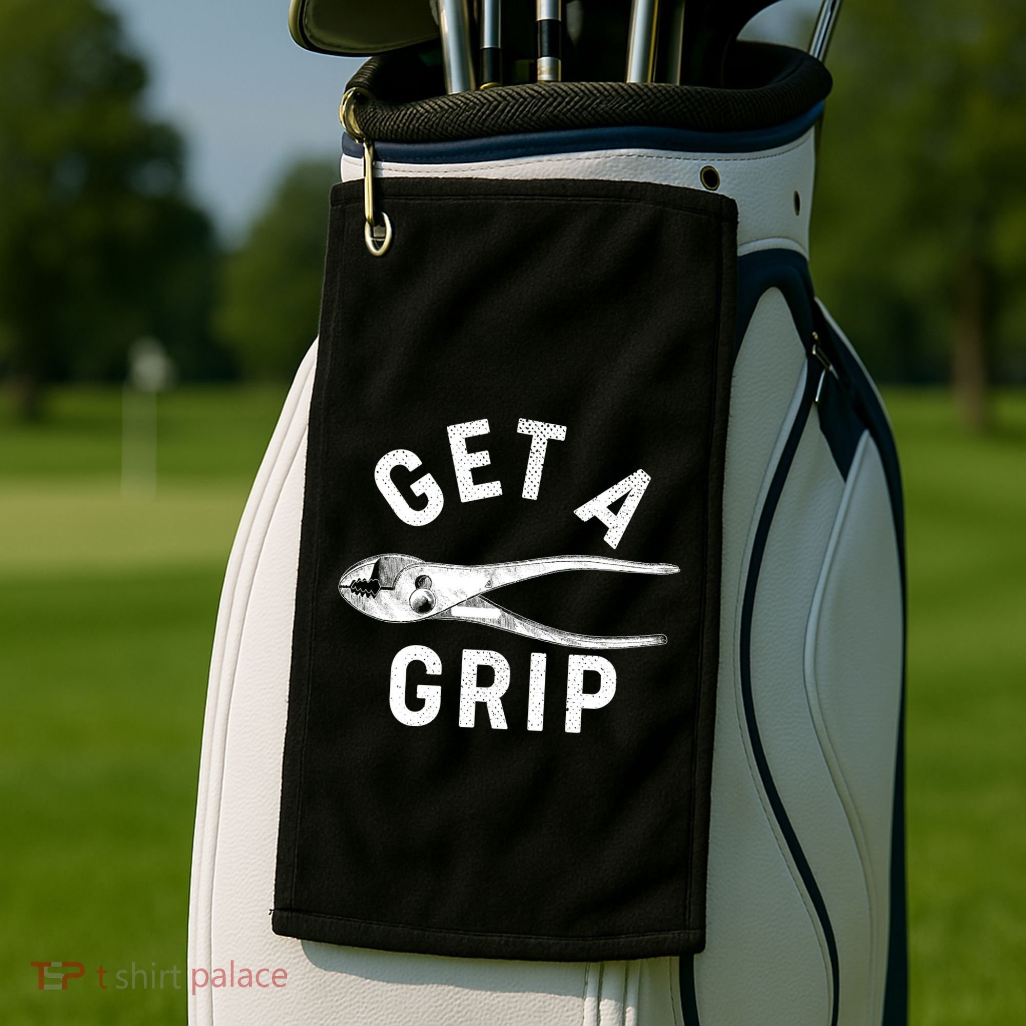 Funny Get A Grip Golf Towel