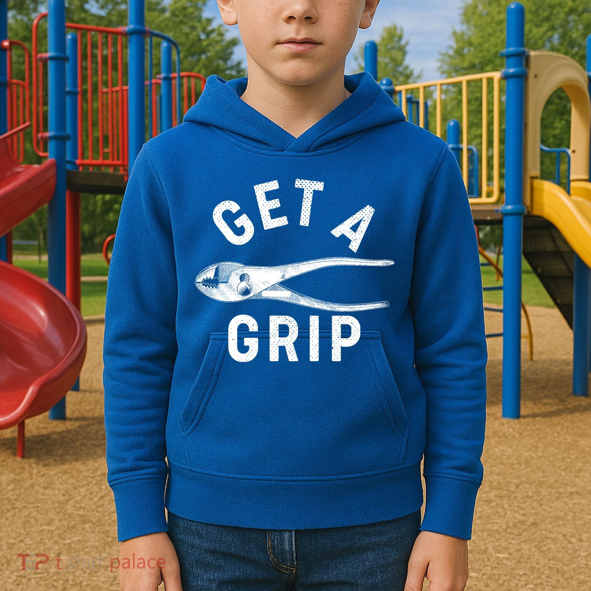 Funny Get A Grip Kids Hoodie