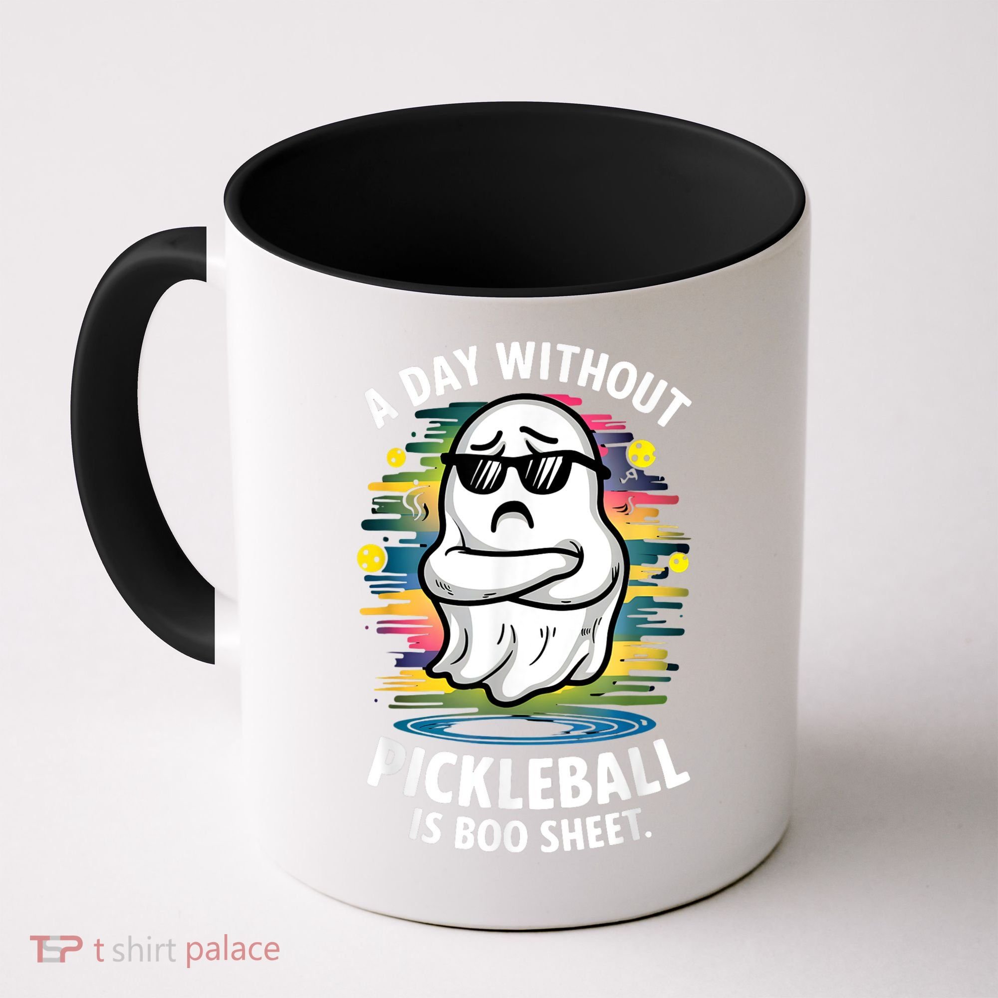 Funny Ghost A Day Without Pickleball Is Boo Sheet Coffee Mug