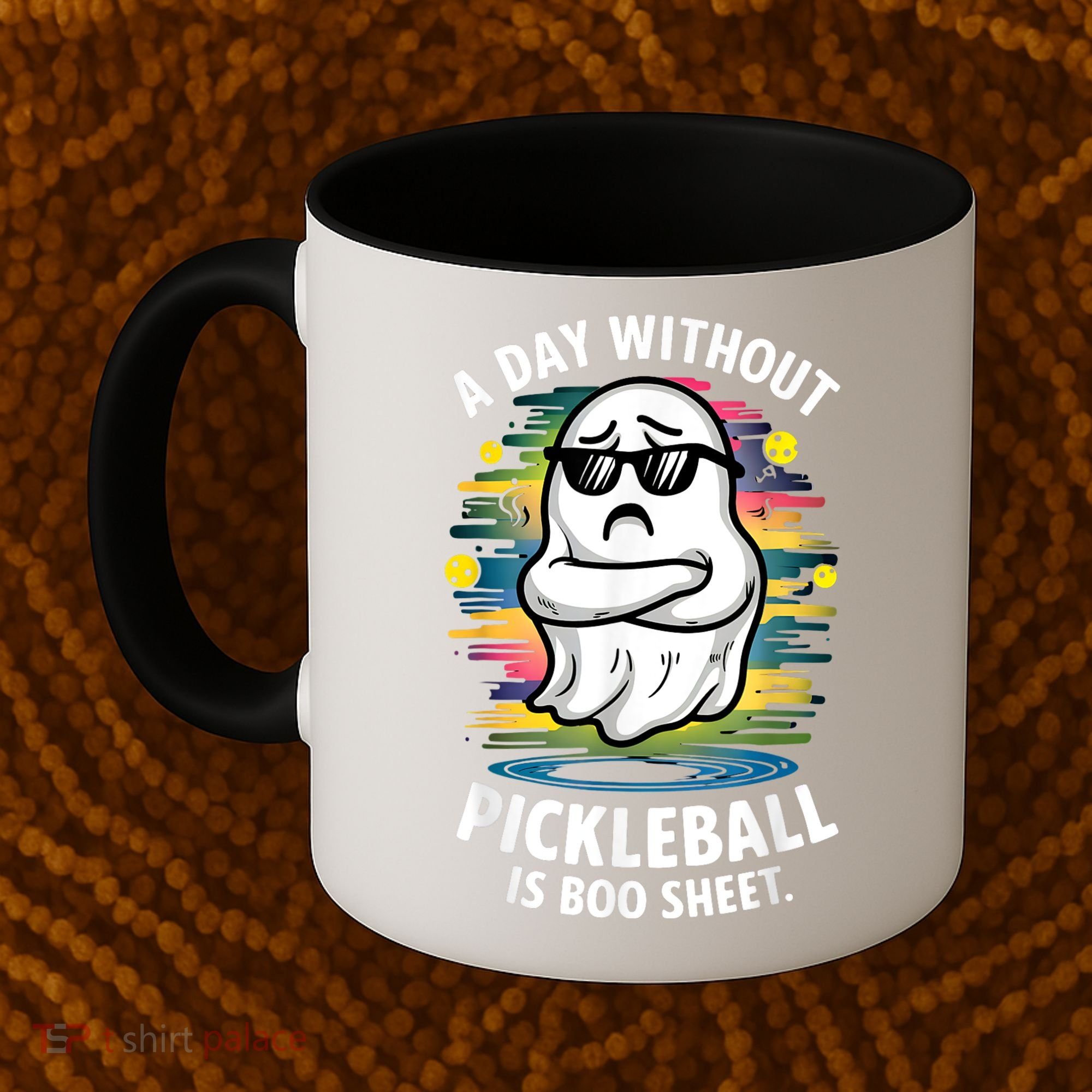 Funny Ghost A Day Without Pickleball Is Boo Sheet Coffee Mug