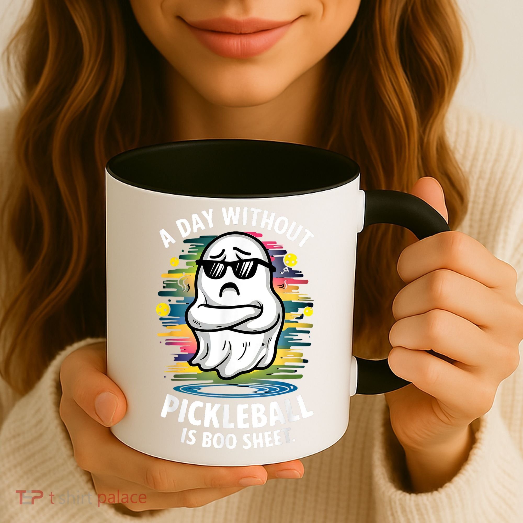 Funny Ghost A Day Without Pickleball Is Boo Sheet Coffee Mug