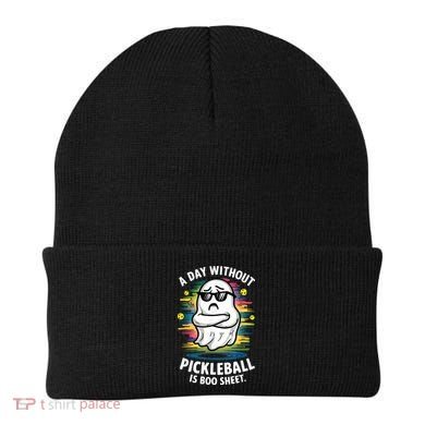 Funny Ghost A Day Without Pickleball Is Boo Sheet Beanie
