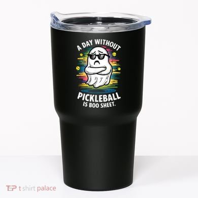 Funny Ghost A Day Without Pickleball Is Boo Sheet Tumbler