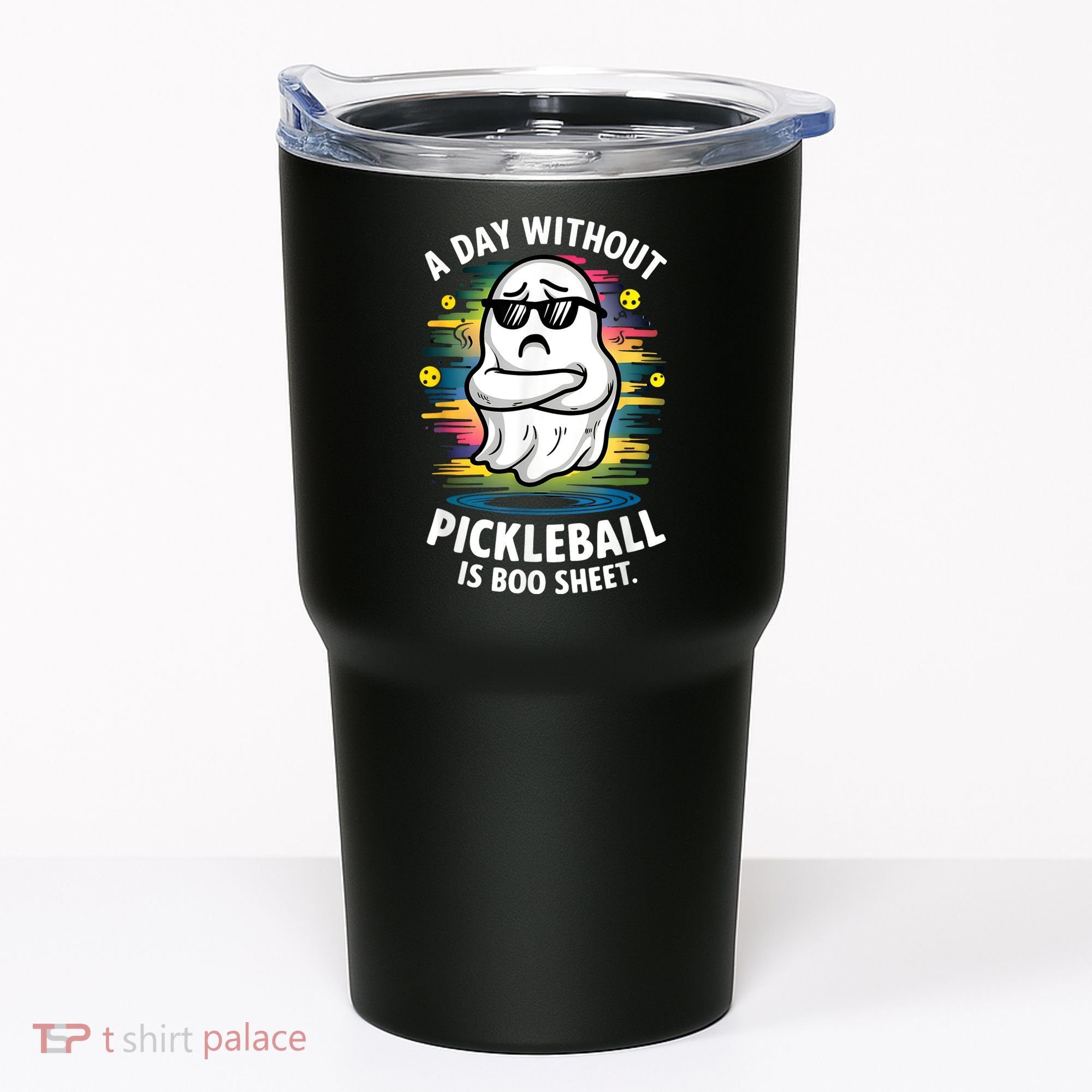 Funny Ghost A Day Without Pickleball Is Boo Sheet Tumbler