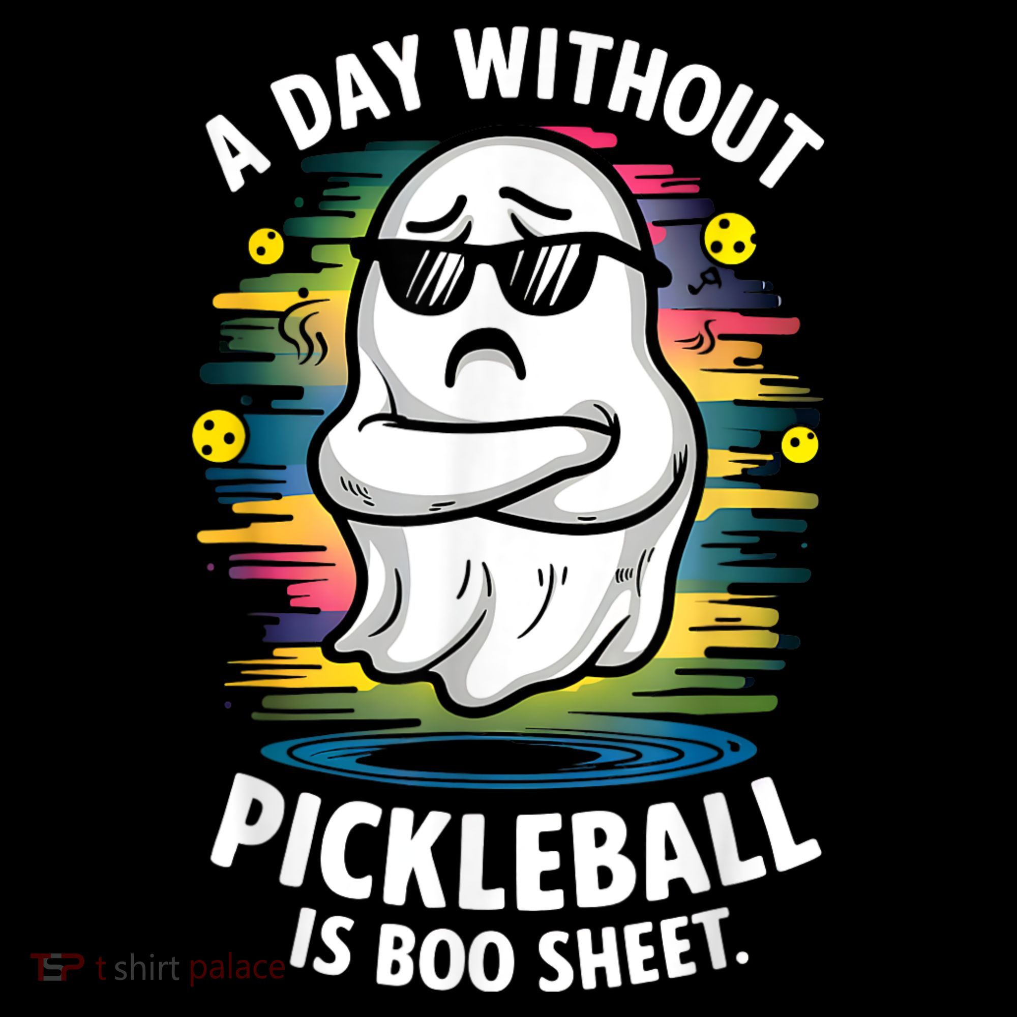 Funny Ghost A Day Without Pickleball Is Boo Sheet Mousepad