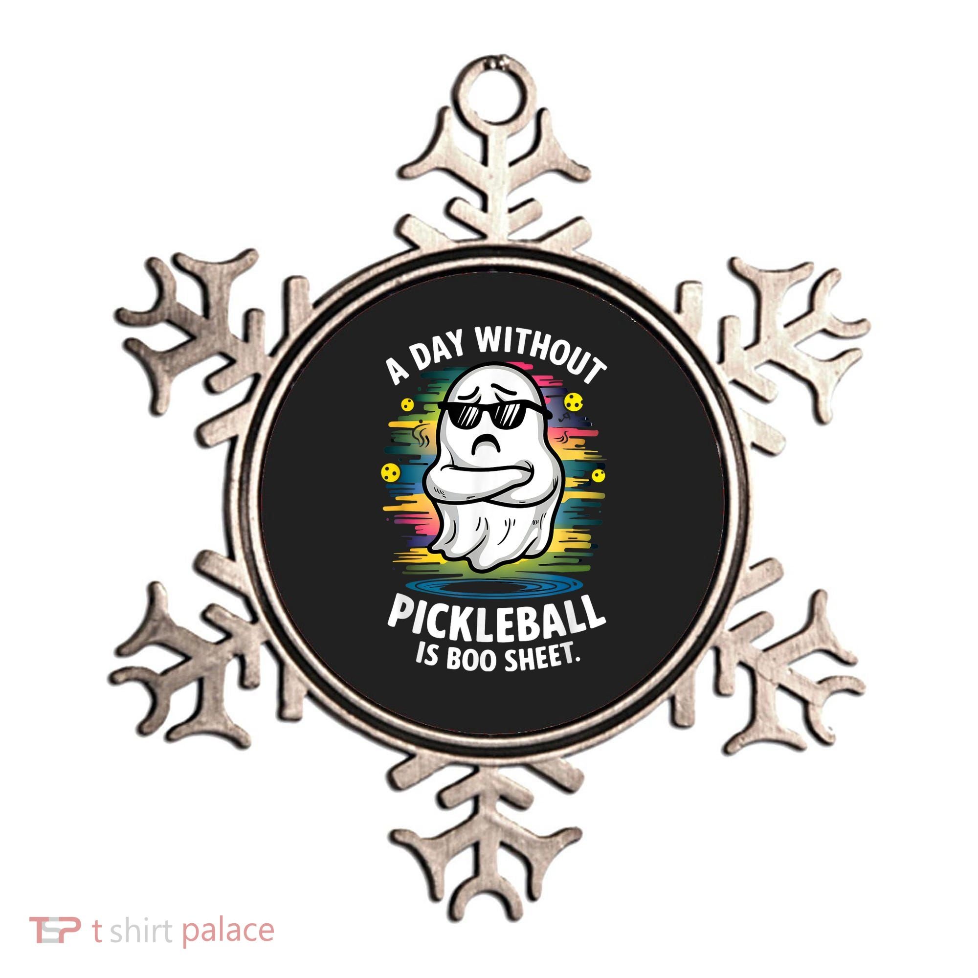 Funny Ghost A Day Without Pickleball Is Boo Sheet Ornament