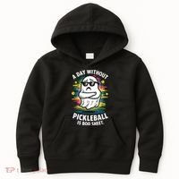 Funny Ghost A Day Without Pickleball Is Boo Sheet Kids Hoodie thumb 0