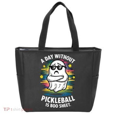 Funny Ghost A Day Without Pickleball Is Boo Sheet Tote Bag