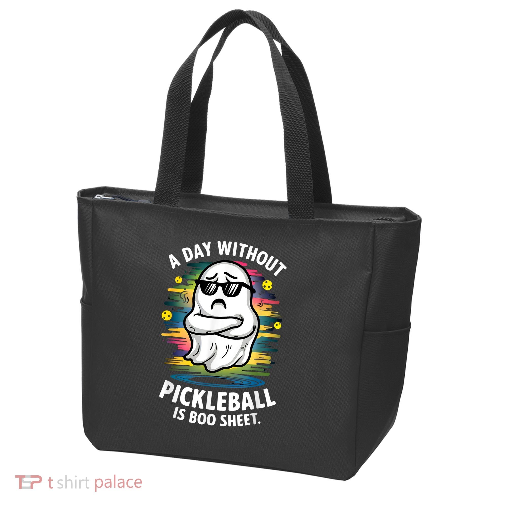Funny Ghost A Day Without Pickleball Is Boo Sheet Tote Bag