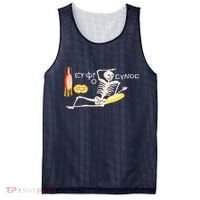 Funny Greek Be Cheerful Enjoy Your Life Skeleton Mesh Reversible Basketball Jersey Tank thumb 0