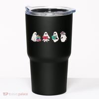 Funny Ghost Book Reading Halloween Books Lover Teacher Tumbler thumb 0