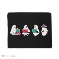Funny Ghost Book Reading Halloween Books Lover Teacher Mousepad thumb 0