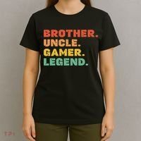 Funny Gamer Brother Uncle Gaming Legend Vintage Video Game T-Shirt thumb 4
