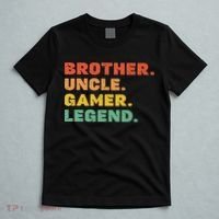 Funny Gamer Brother Uncle Gaming Legend Vintage Video Game T-Shirt thumb 5