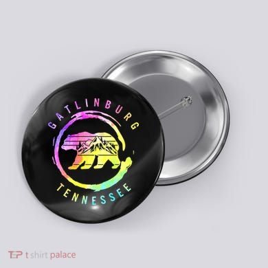 Funny Gatlinburg Bear Tenessee Button