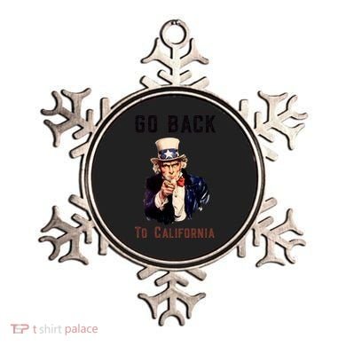Funny Go Back To California Conservative Ornament