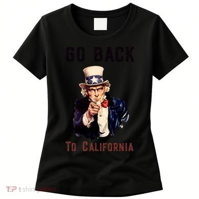 Funny Go Back To California Conservative Women's T-Shirt