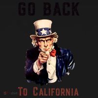 Funny Go Back To California Conservative Kids Sweatshirt thumb 2