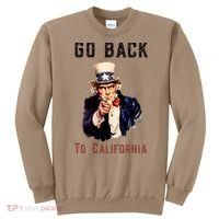 Funny Go Back To California Conservative Sweatshirt thumb 0