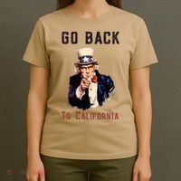 Funny Go Back To California Conservative T-Shirt thumb 4