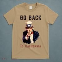 Funny Go Back To California Conservative T-Shirt thumb 5