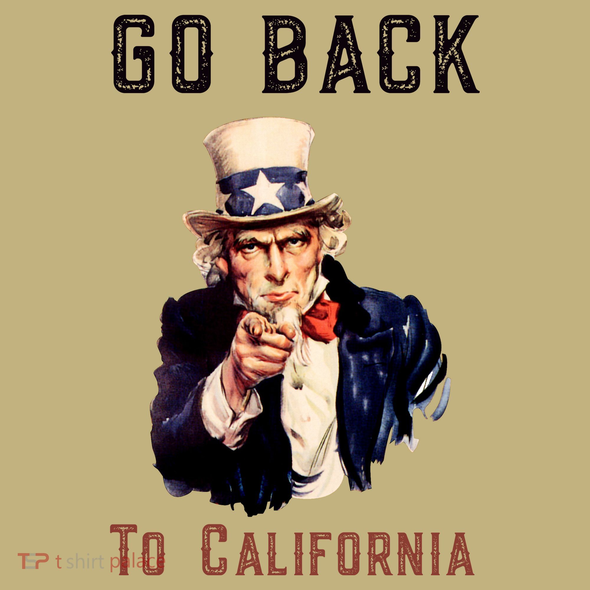 Funny Go Back To California Conservative Polo