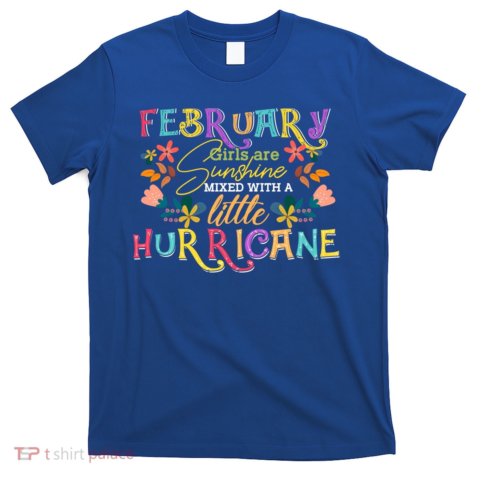 February Girls Birthday Funny Sunshine Mixed Hurricane Gift T-Shirt