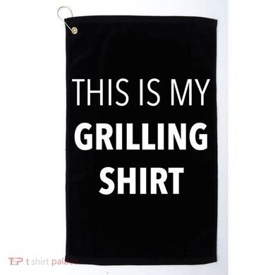 Funny Grilling Bbq Dad Father's Day Gift Sarcastic Gift Golf Towel