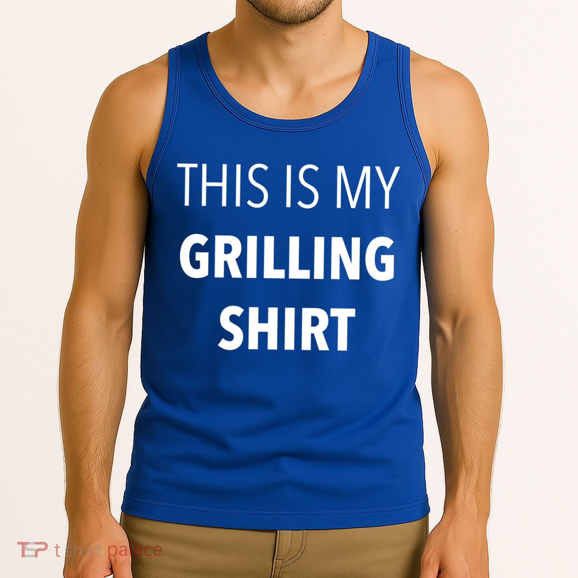 Funny Grilling Bbq Dad Father's Day Gift Sarcastic Gift Tank Top