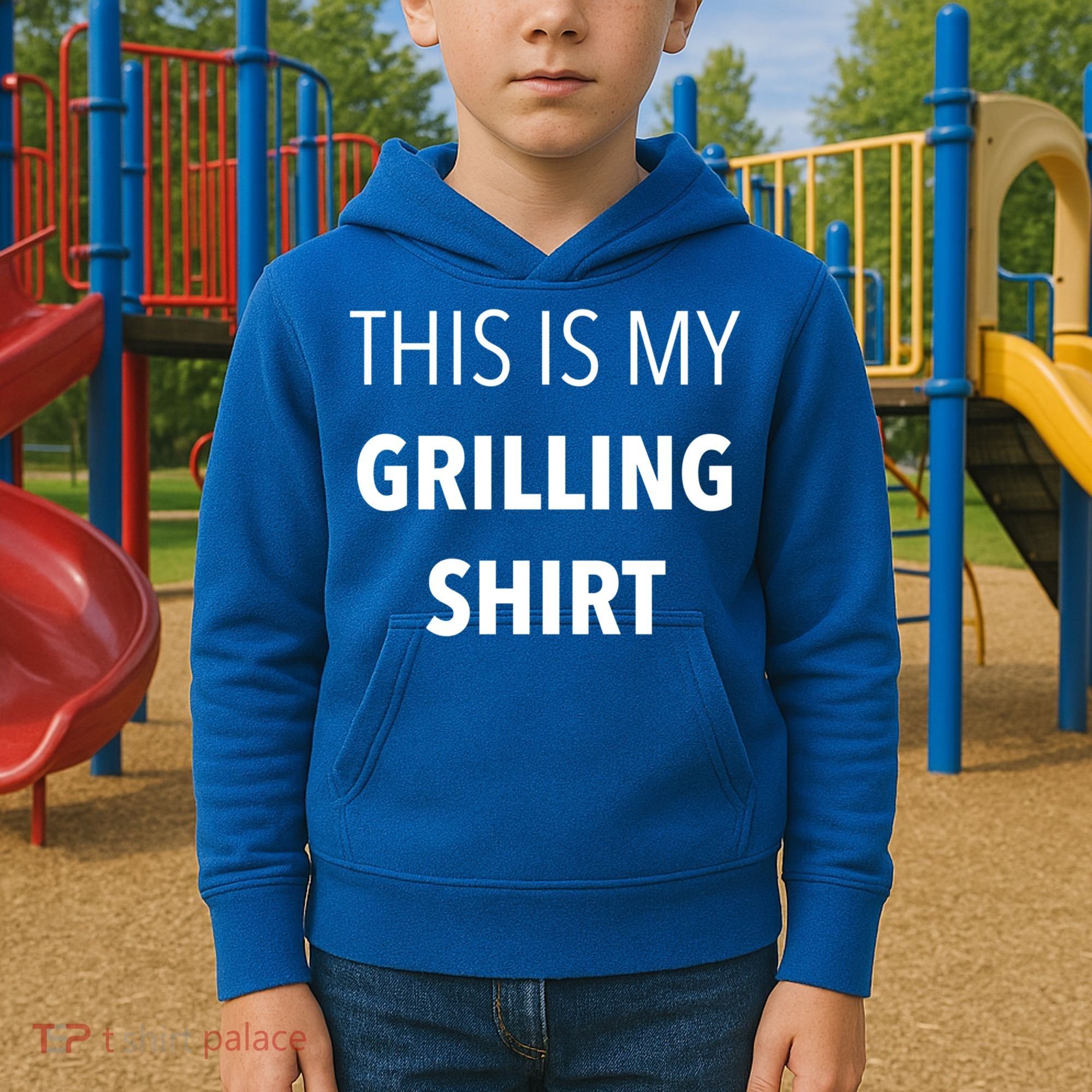 Funny Grilling Bbq Dad Father's Day Gift Sarcastic Gift Kids Hoodie
