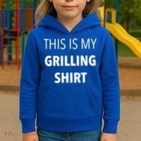 Funny Grilling Bbq Dad Father's Day Gift Sarcastic Gift Kids Hoodie thumb 3