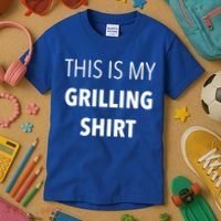 Funny Grilling Bbq Dad Father's Day Gift Sarcastic Gift Kids T-Shirt thumb 3