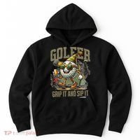 Funny Golf Ball Drinking, Golf Club Party 19th Hole Fans Hoodie thumb 0