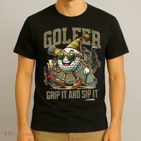 Funny Golf Ball Drinking, Golf Club Party 19th Hole Fans T-Shirt thumb 3