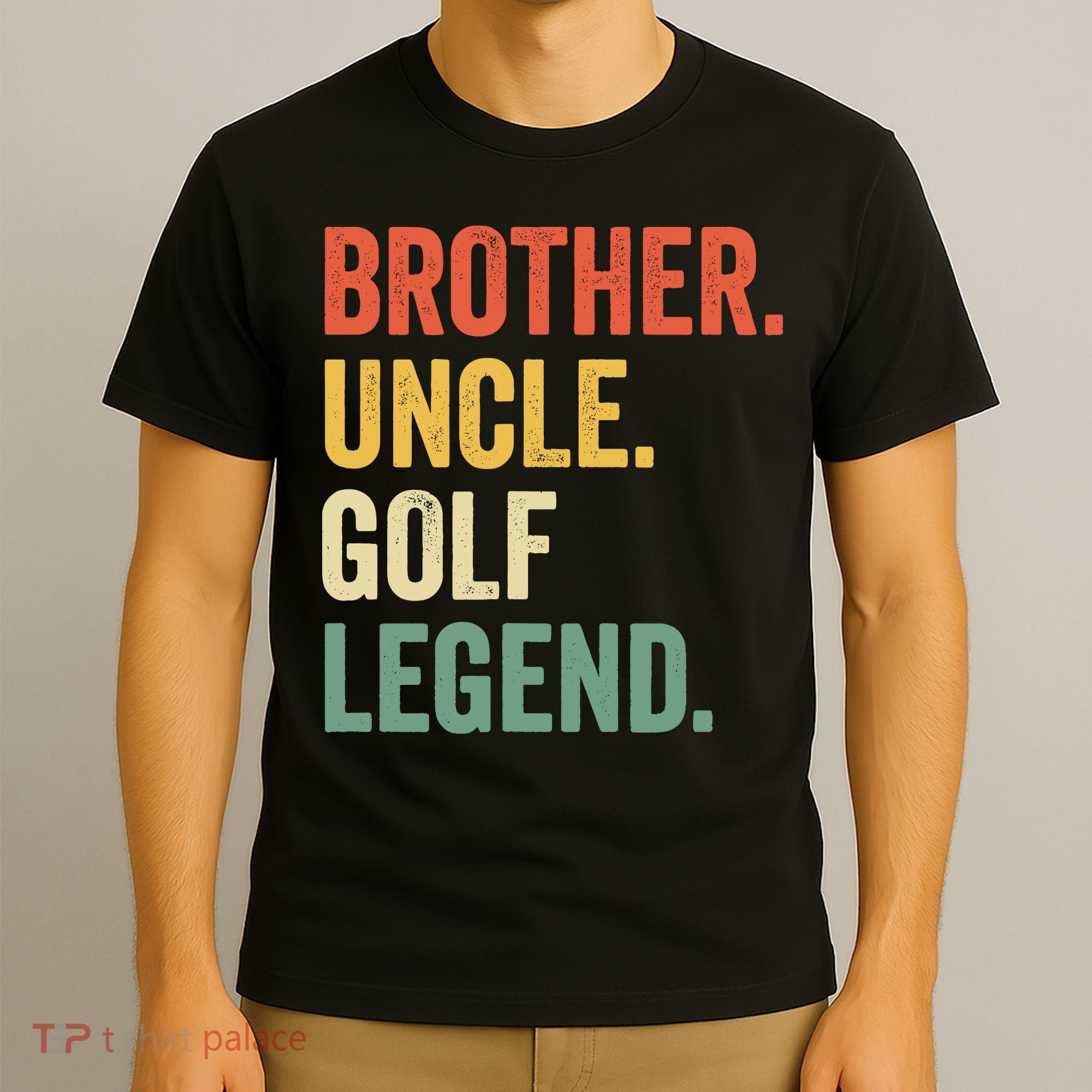 Funny Golfer Brother Uncle Golf Legend Golfing Vintage T-Shirt