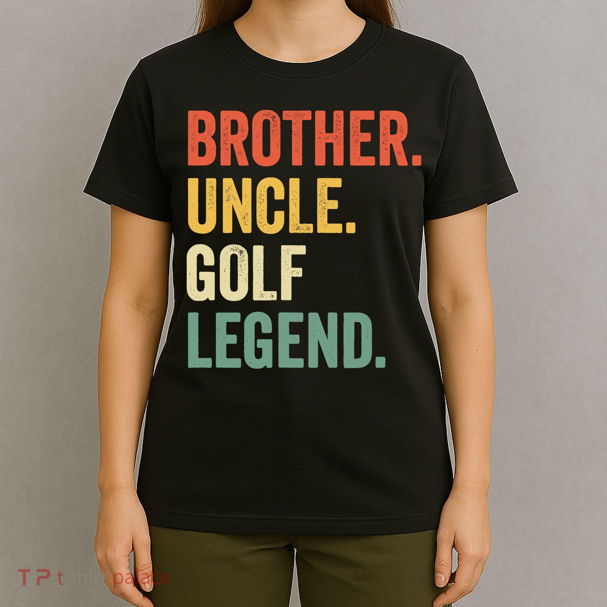 Funny Golfer Brother Uncle Golf Legend Golfing Vintage T-Shirt