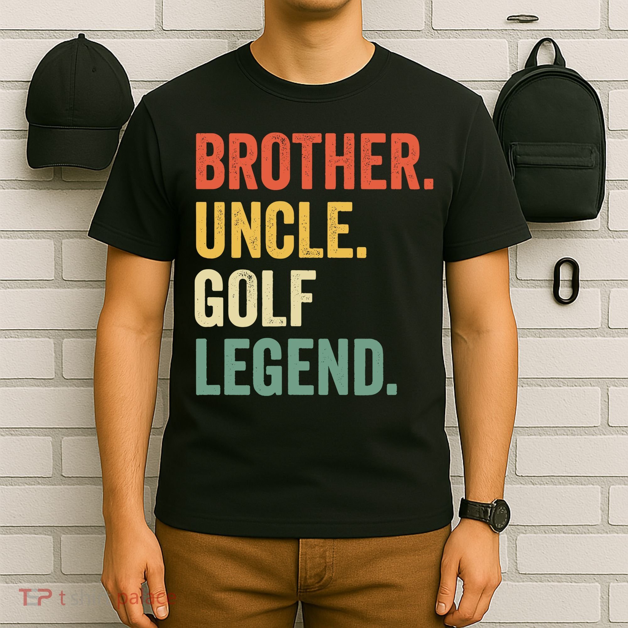 Funny Golfer Brother Uncle Golf Legend Golfing Vintage T-Shirt