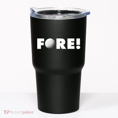 Fore Golf Ball Golf Lover Tumbler