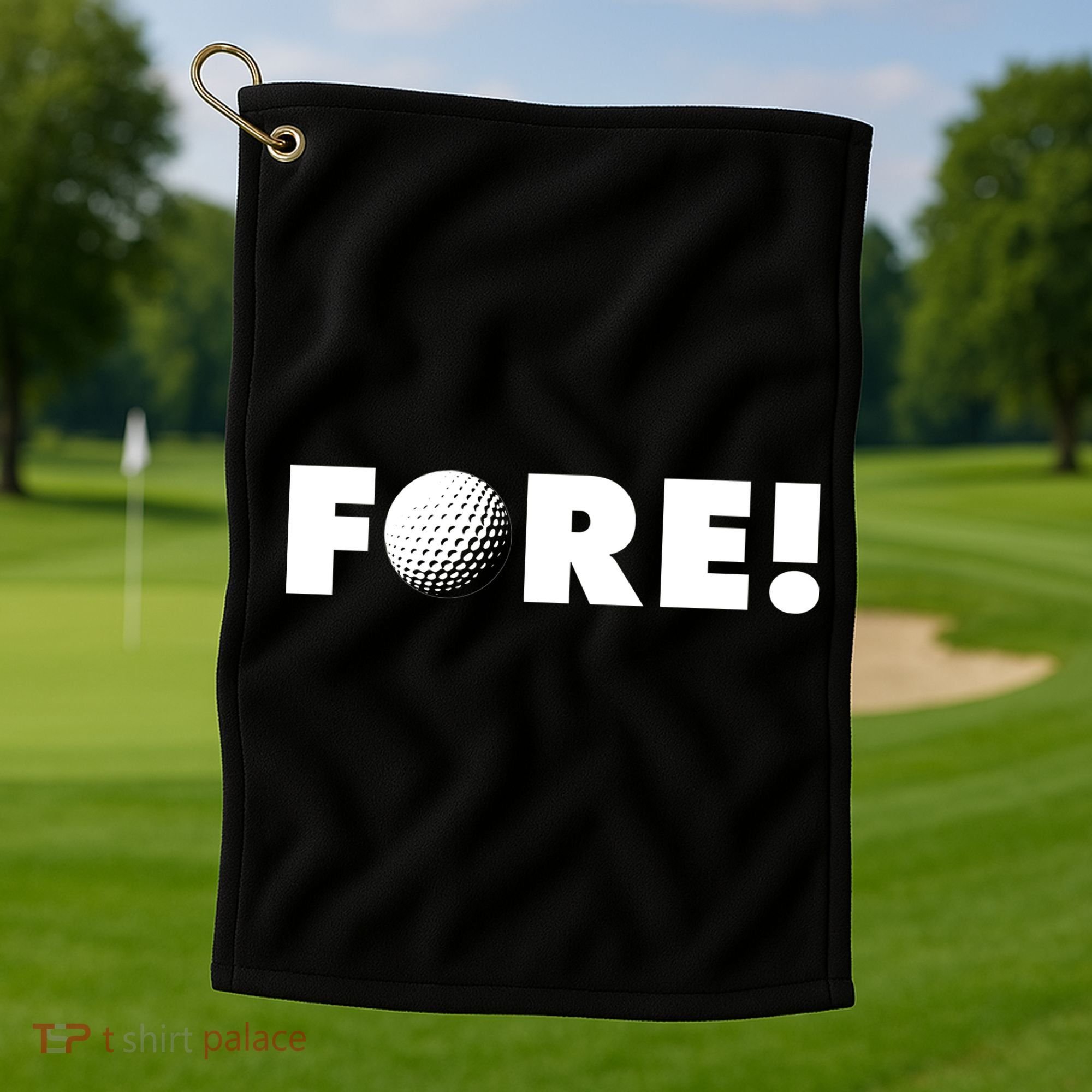 Fore Golf Ball Golf Lover Golf Towel