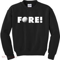 Fore Golf Ball Golf Lover Kids Sweatshirt thumb 0