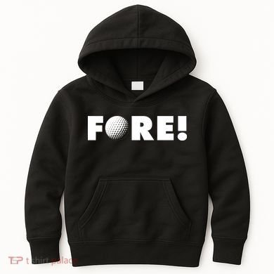 Fore Golf Ball Golf Lover Kids Hoodie