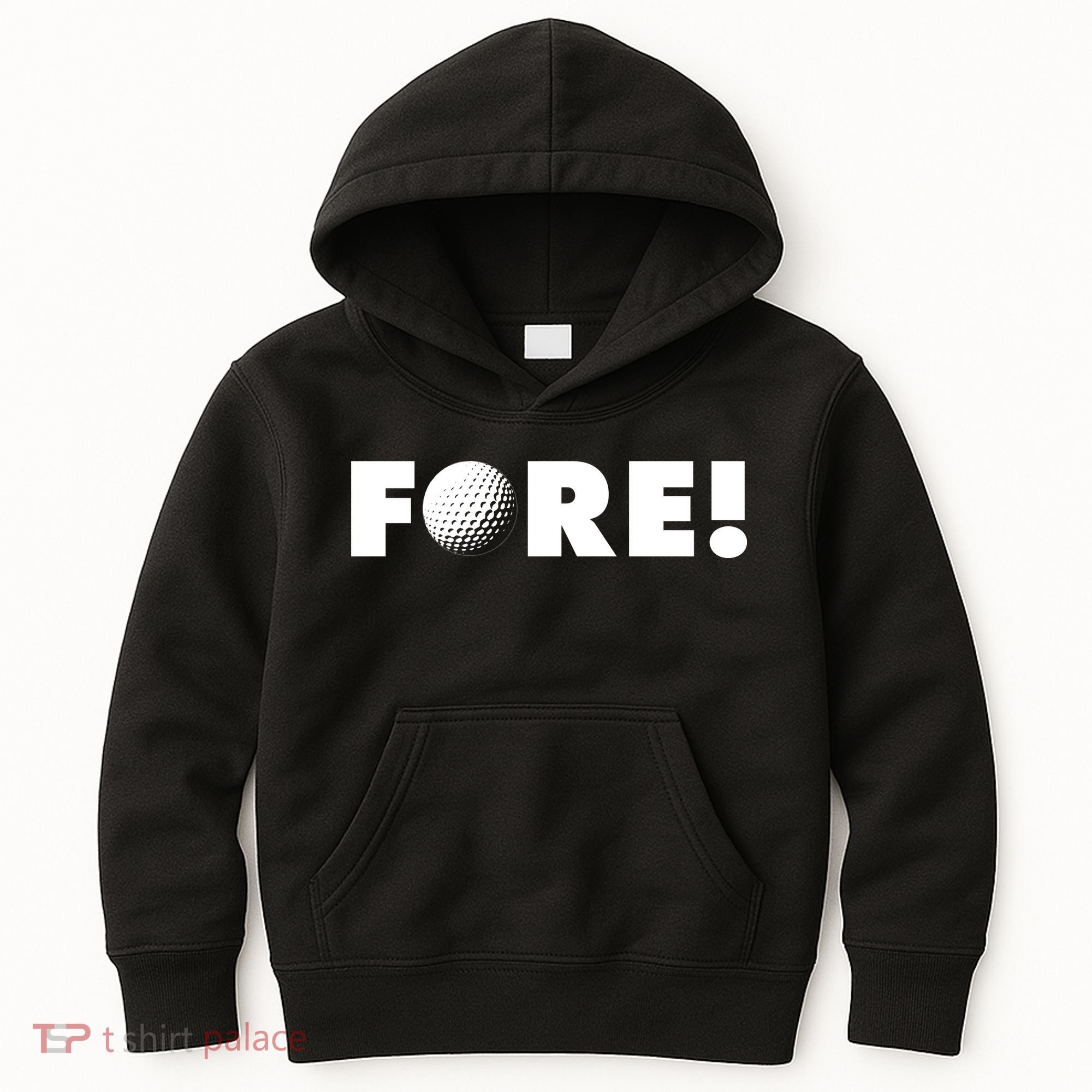 Fore Golf Ball Golf Lover Kids Hoodie