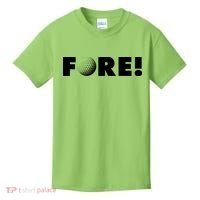 Fore Golf Ball Golf Lover Kids T-Shirt thumb 0