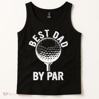 Funny Golfing Best Dad By Par Golf For Dads Tank Top thumb 2