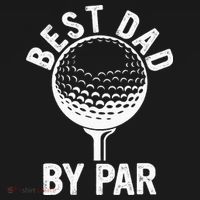 Funny Golfing Best Dad By Par Golf For Dads Visor thumb 3