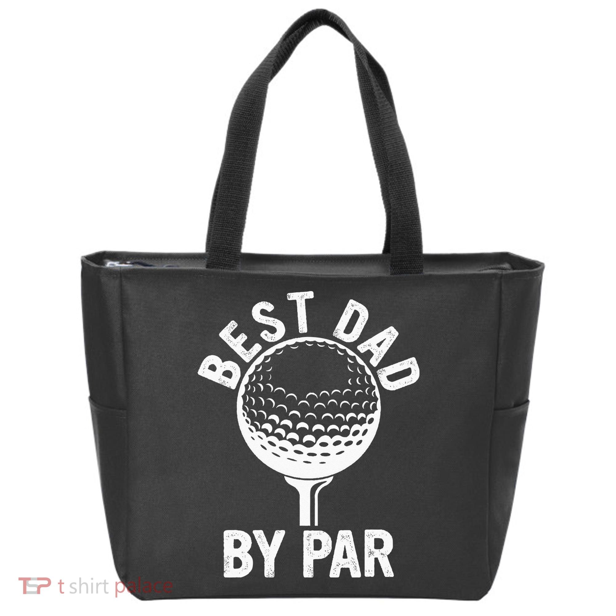 Funny Golfing Best Dad By Par Golf For Dads Tote Bag